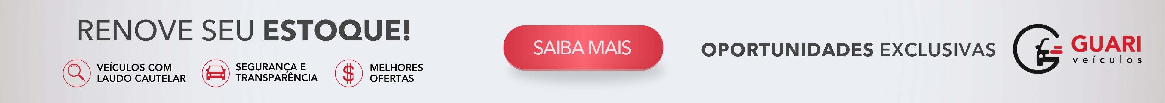 Renove seu estoque — Guari Veículos
